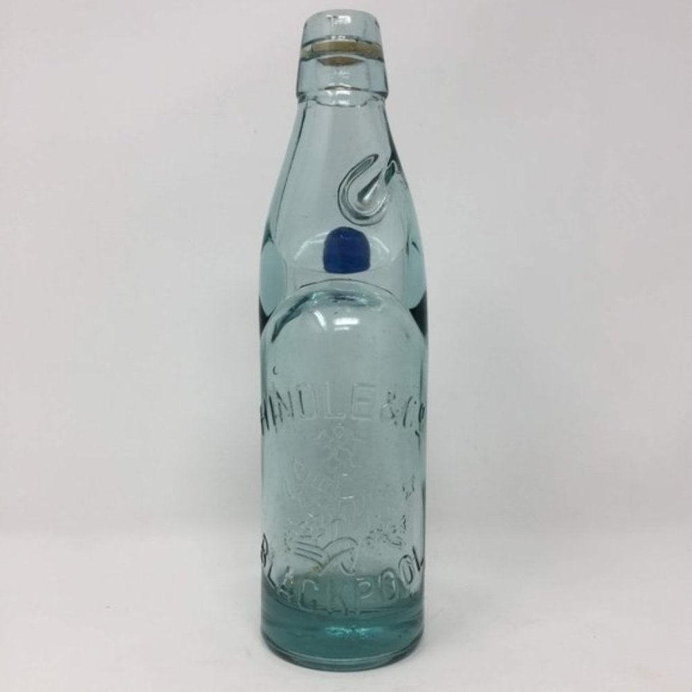 Hindle & Co Blackpool Antique Heavy Glass Bottle